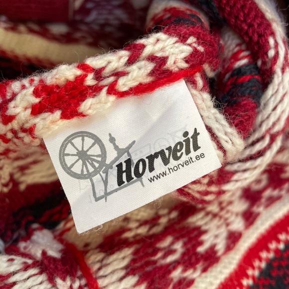 Horveit Womens Wool Fair Isle Cardigan Sweater Size XL Clasp Hook Closure Nordic - Picture 6 of 14